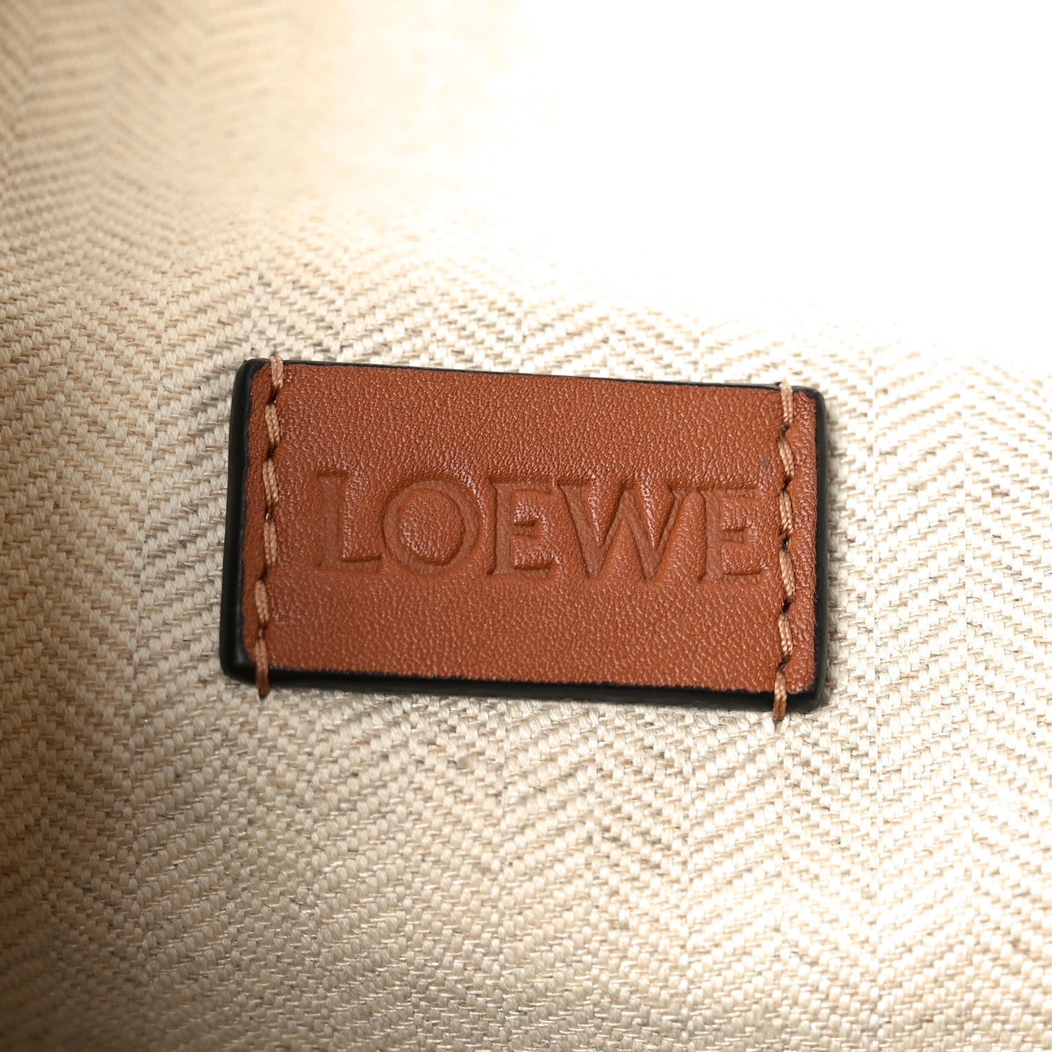 Supple Smooth Calfskin Jacquard Cubi Crossbody Bag Tan