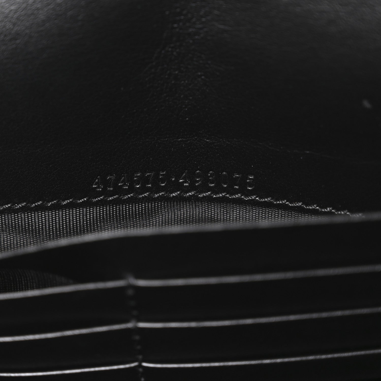 Calfskin Matelasse GG Marmont Chain Wallet Black
