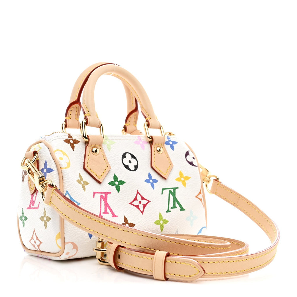 LV X TM Monogram Multicolor Nano Speedy White
