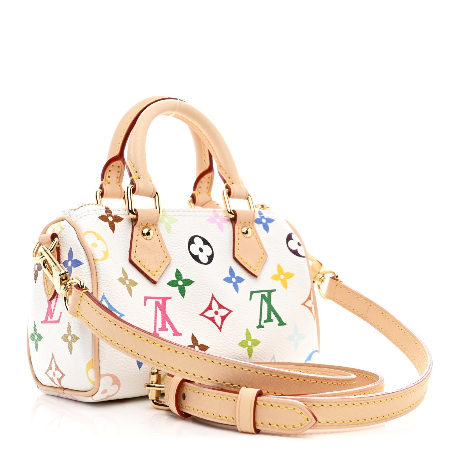 LV X TM Monogram Multicolor Nano Speedy White