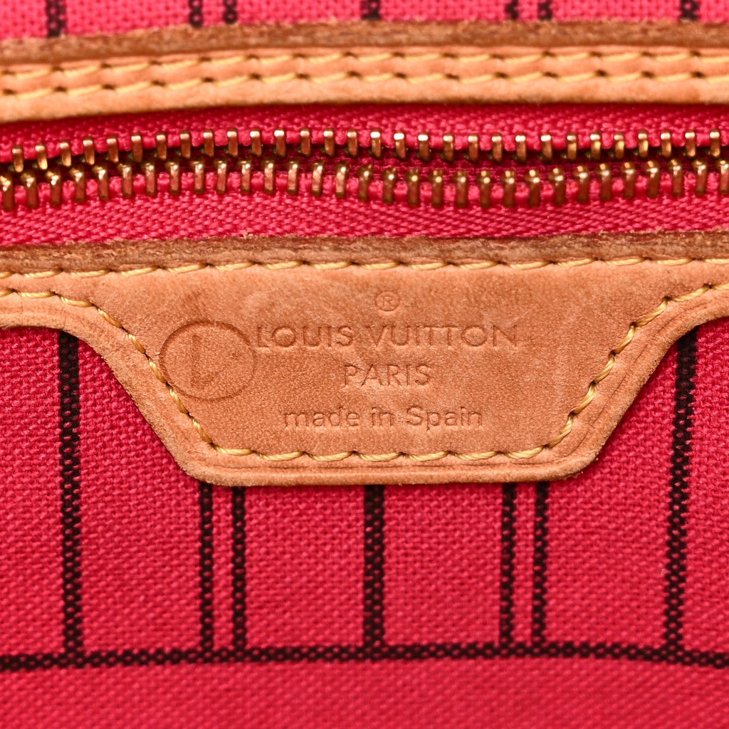 Monogram Bay Neverfull MM Rose Ballerine Poppy