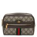 GG Supreme Monogram Web Small Ophidia Belt Bag 85 34 Dark Brown