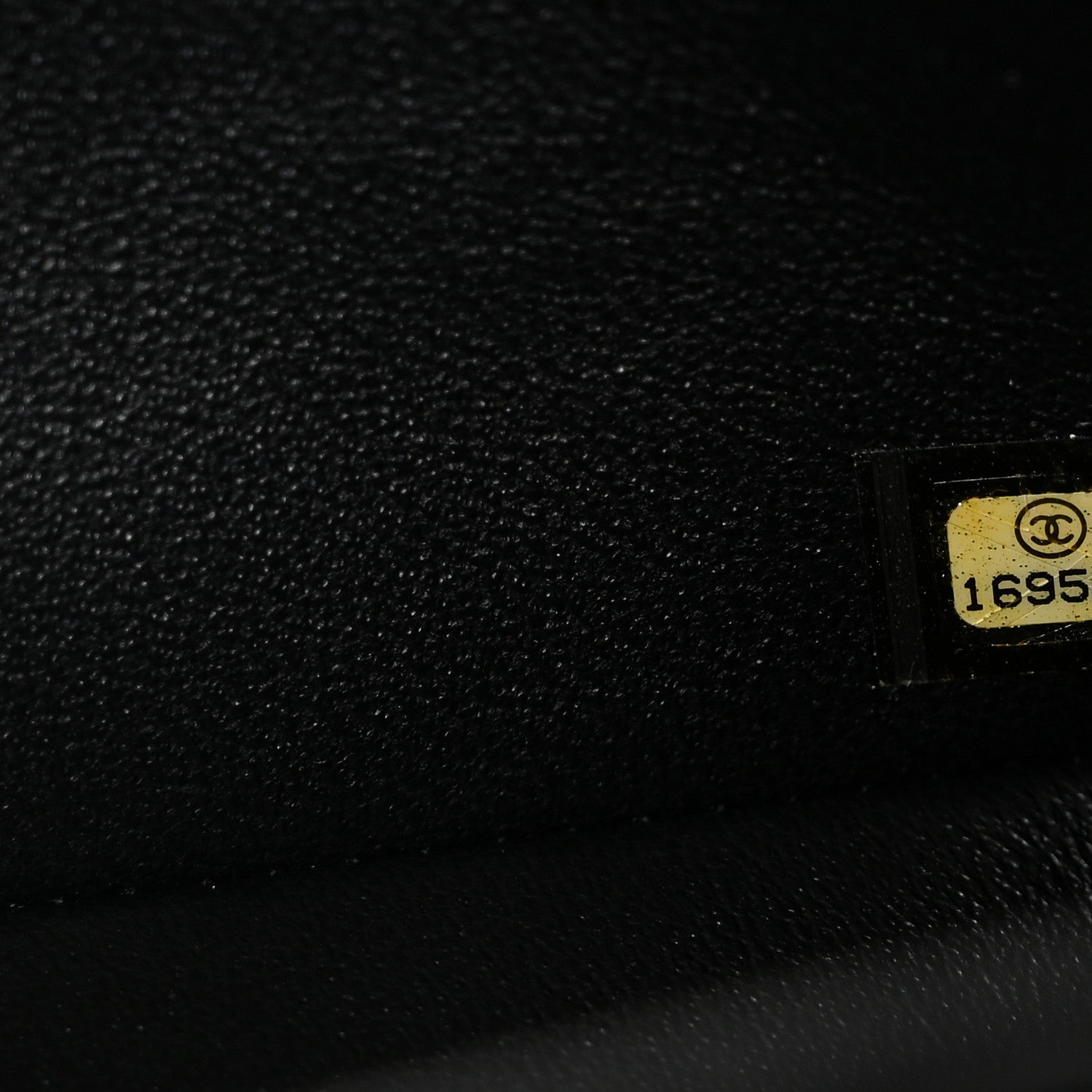 Patent Quilted Jumbo Double Flap Black