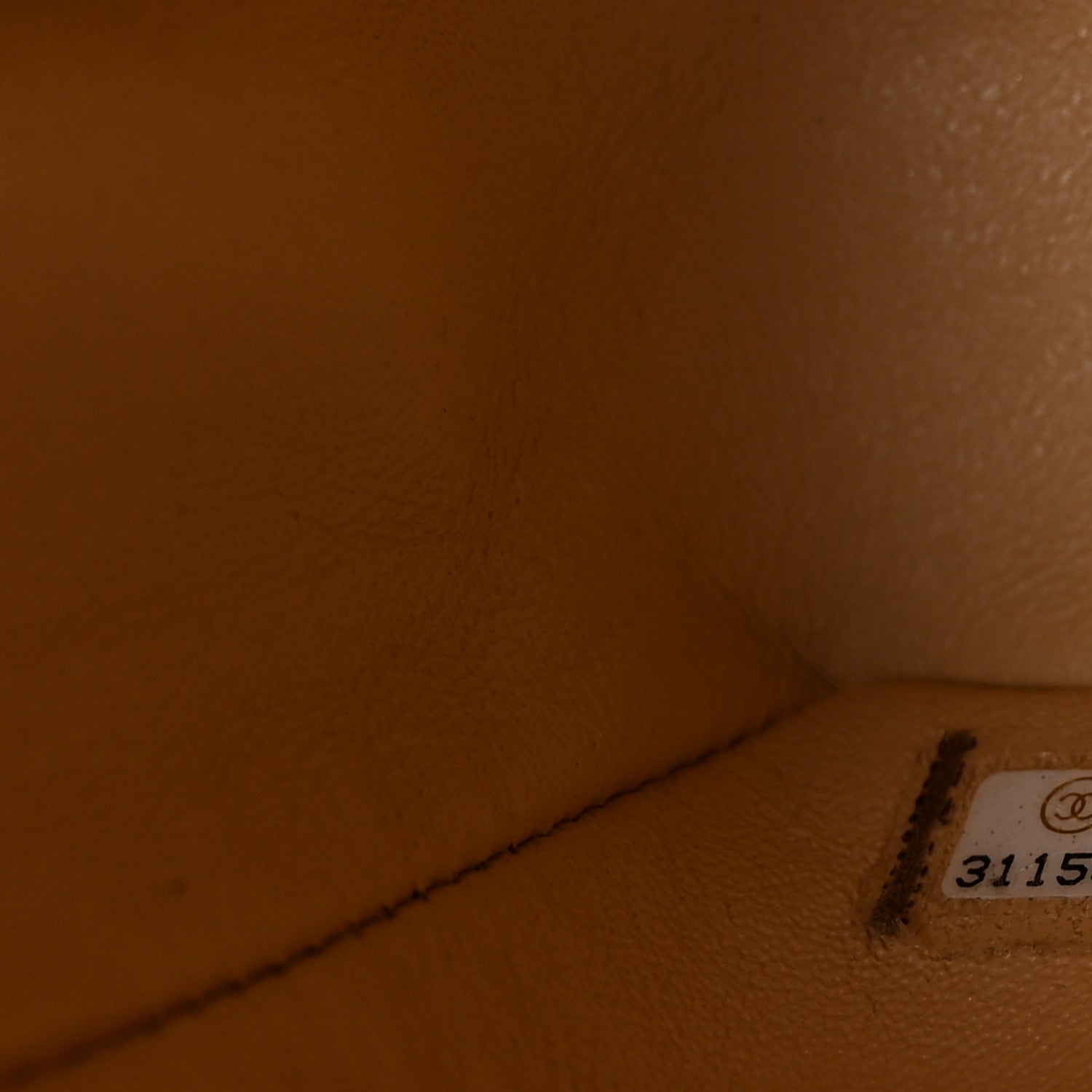 Caviar Quilted Medium Double Flap Beige