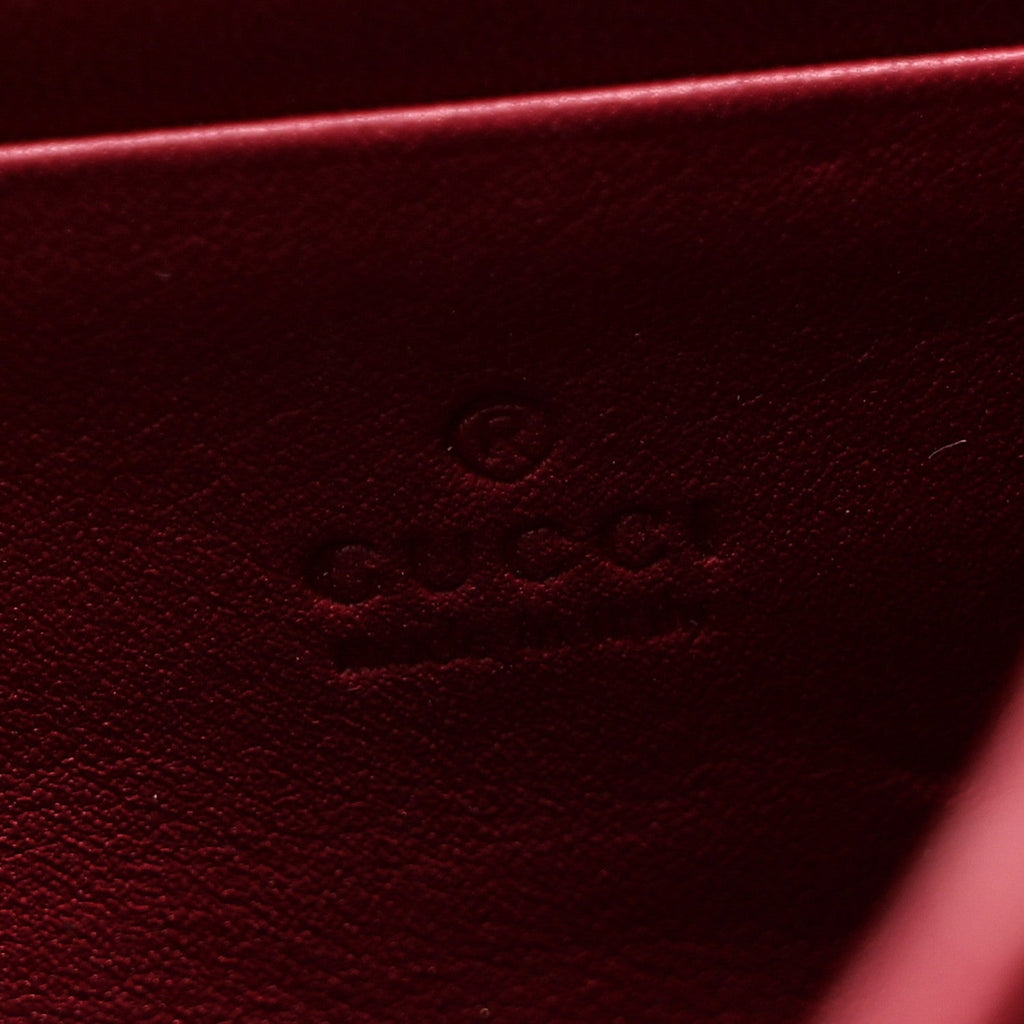 Velvet GG Monogram Mini Dionysus Chain Wallet Red Cipria