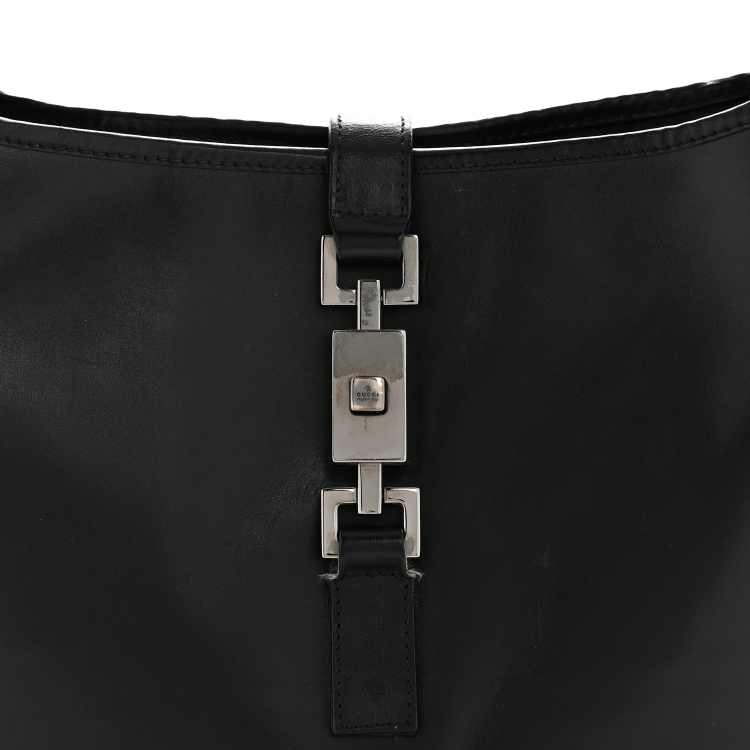 Calfskin Small Jackie O Hobo Black