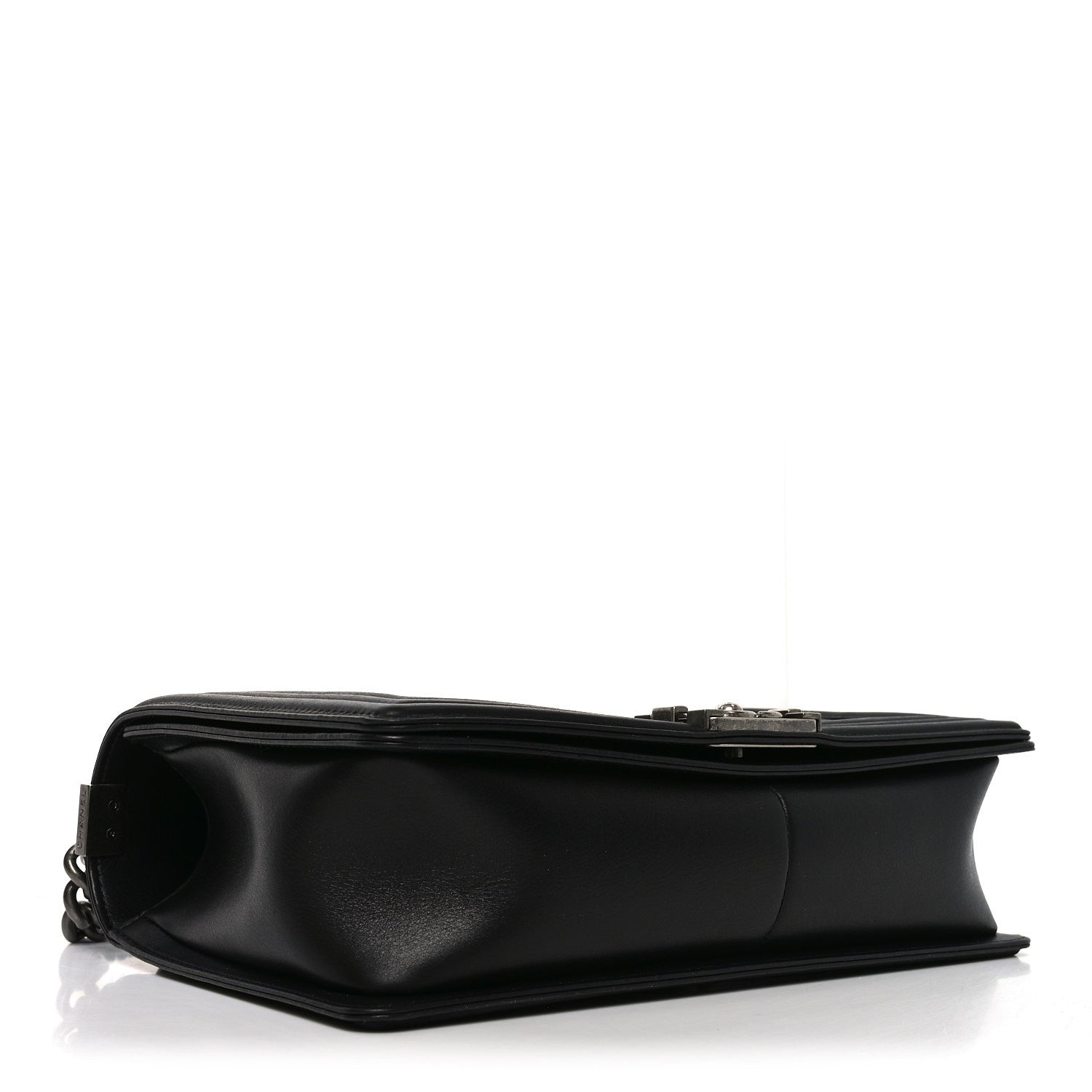 Calfskin Quilted New Medium Boy Flap Black