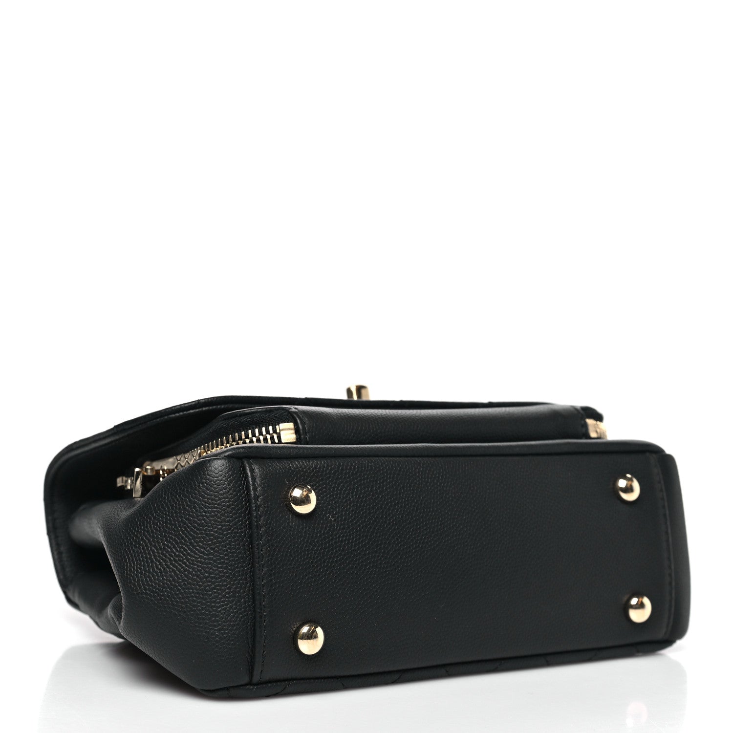 Caviar Quilted Small Business Affinity Flap Black