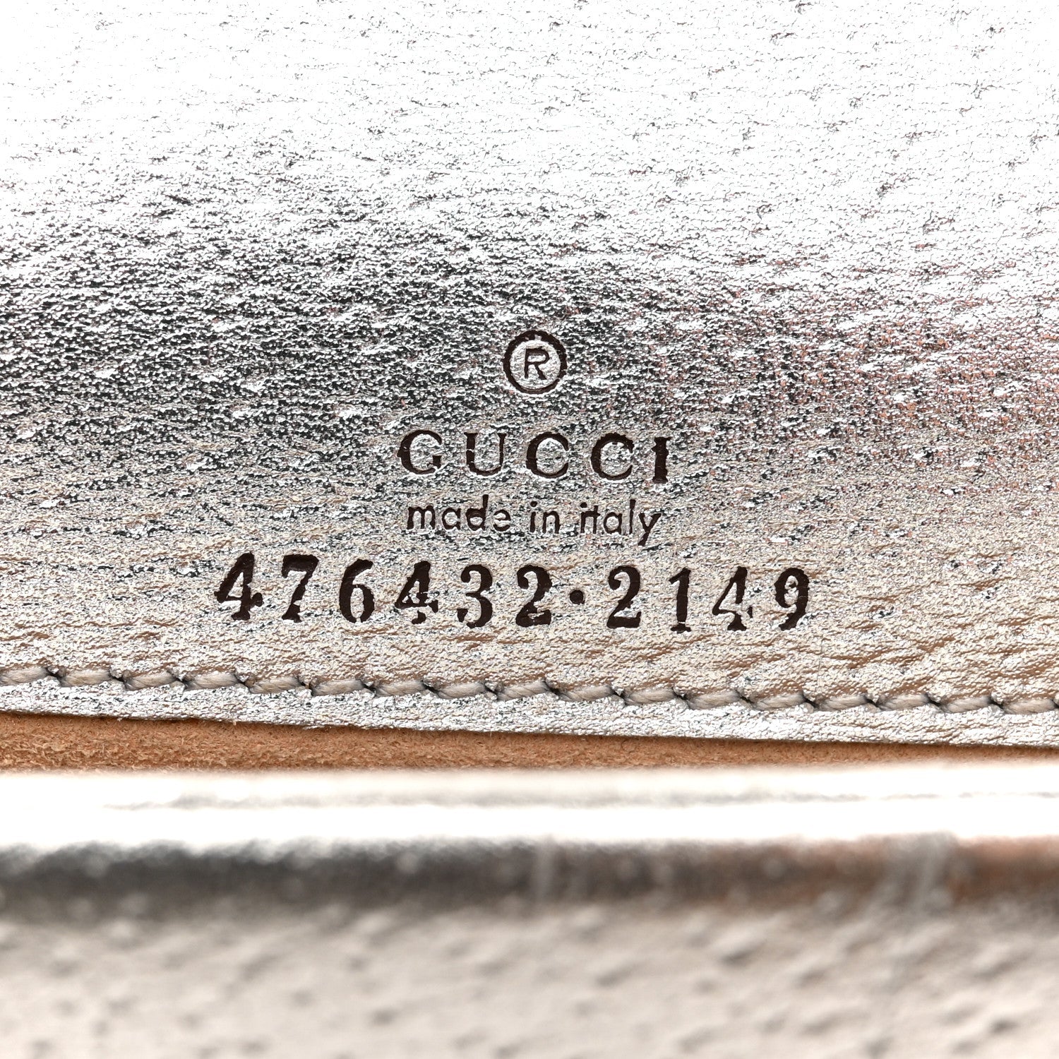 Metallic Calfskin Super Mini Dionysus Shoulder Bag Silver