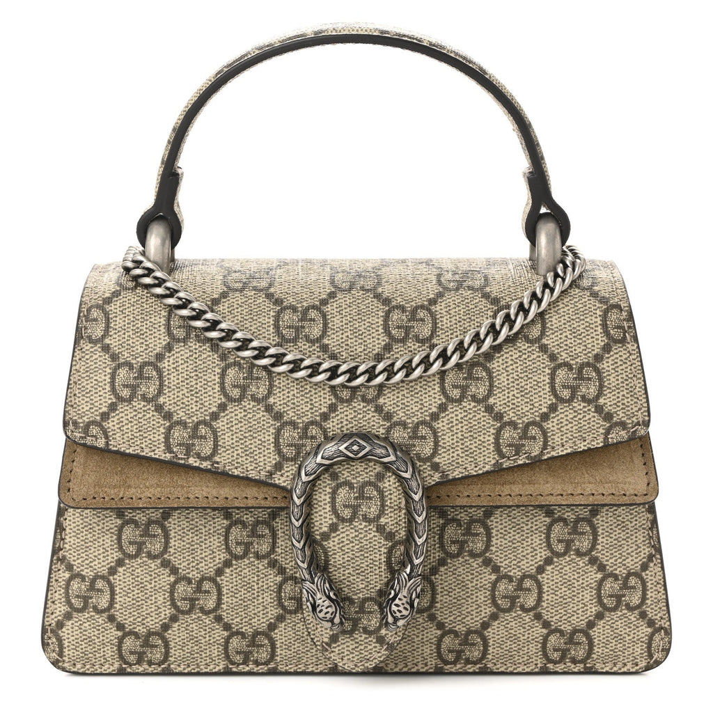 GG Supreme Monogram Mini Dionysus Top Handle Bag Taupe
