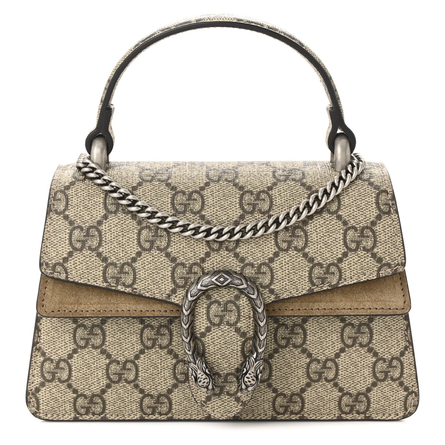 GG Supreme Monogram Mini Dionysus Top Handle Bag Taupe