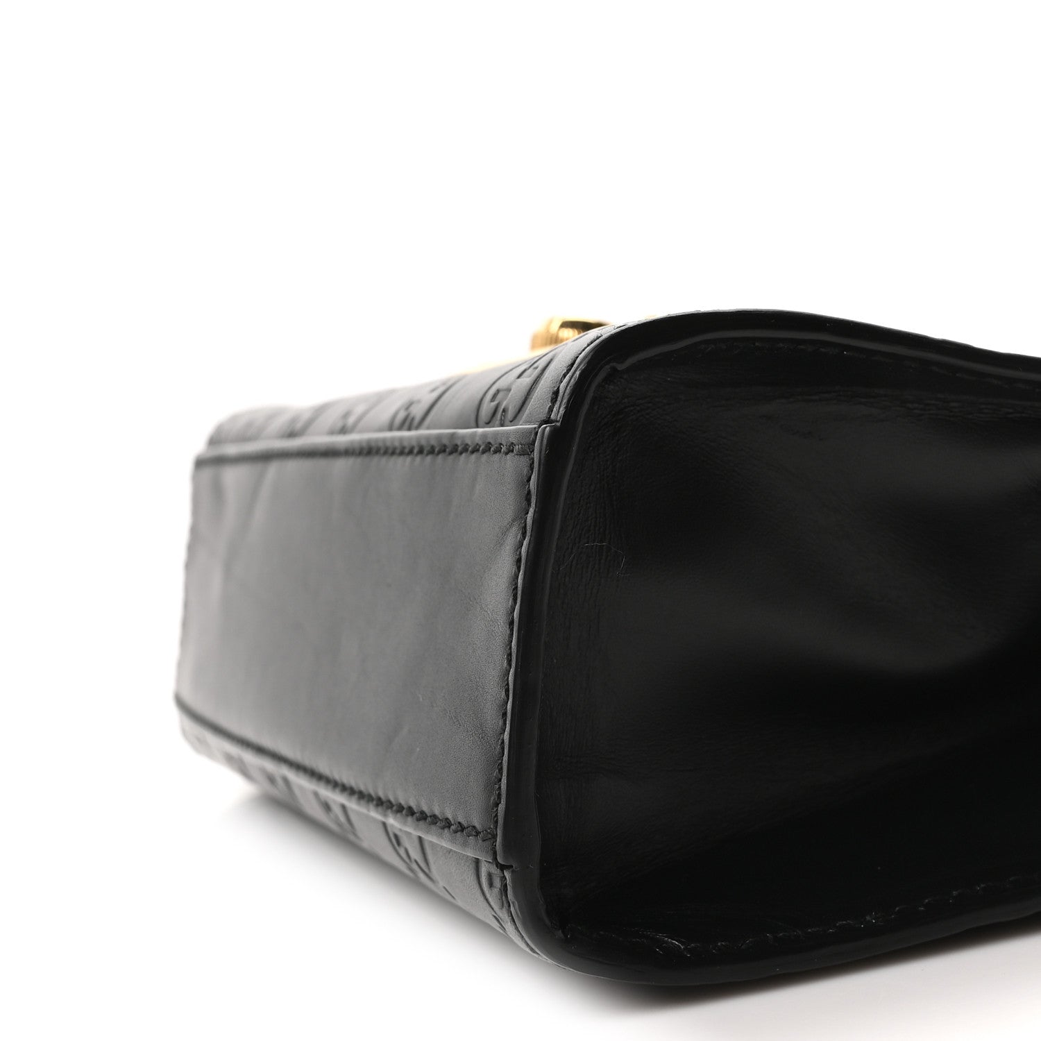 Guccissima Small Padlock Shoulder Bag Black