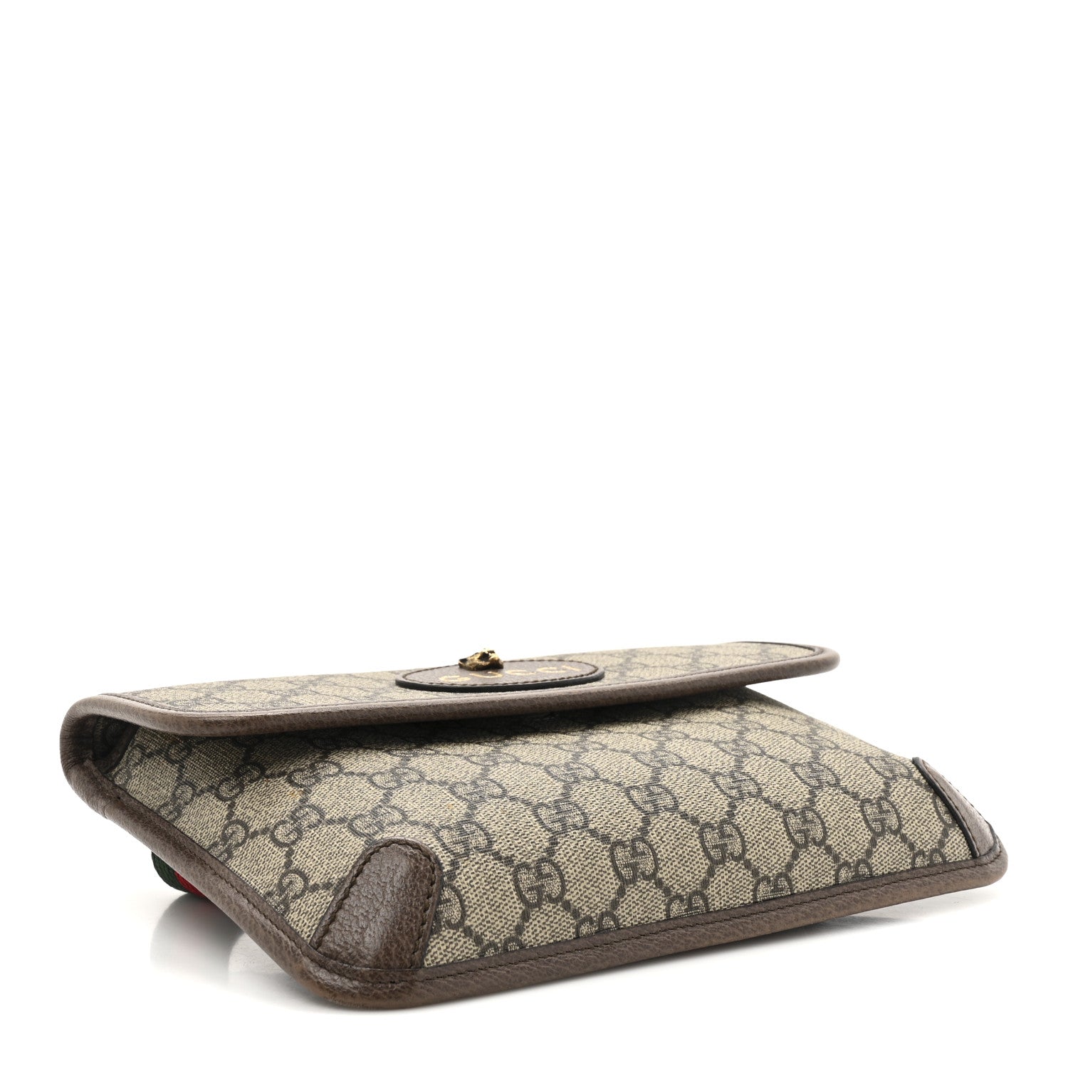 GG Supreme Monogram Neo Vintage Web Belt Bag Brown