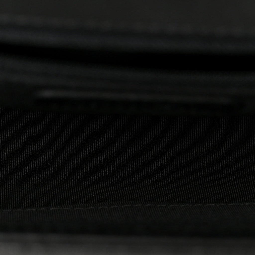 Calfskin Quilted Medium Boy Flap Black