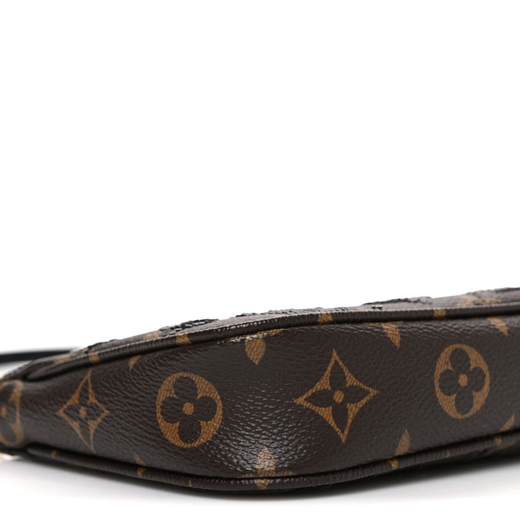 Monogram Sequins Pochette Accessories Black