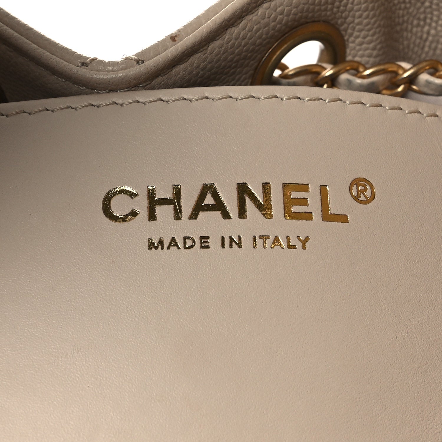 Caviar Quilted Small Chanel 25 Handbag Beige