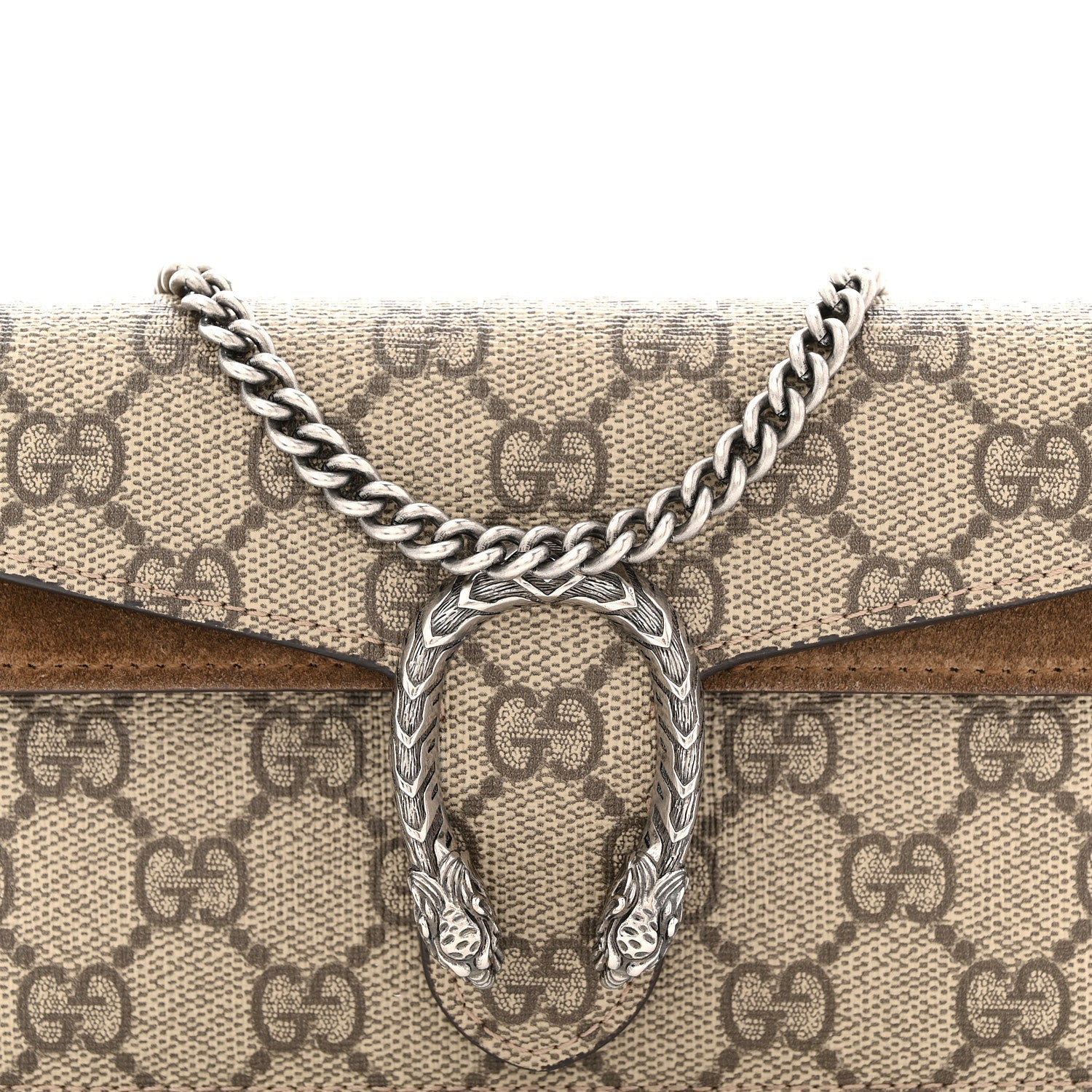 GG Supreme Monogram Super Mini Dionysus Shoulder Bag Taupe