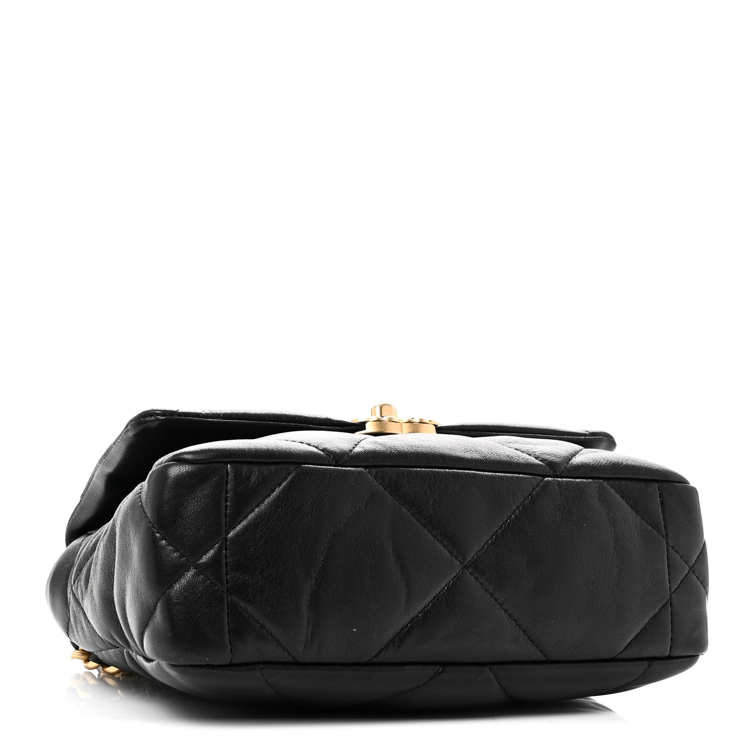 Lambskin Quilted Medium Chanel 19 Flap Black