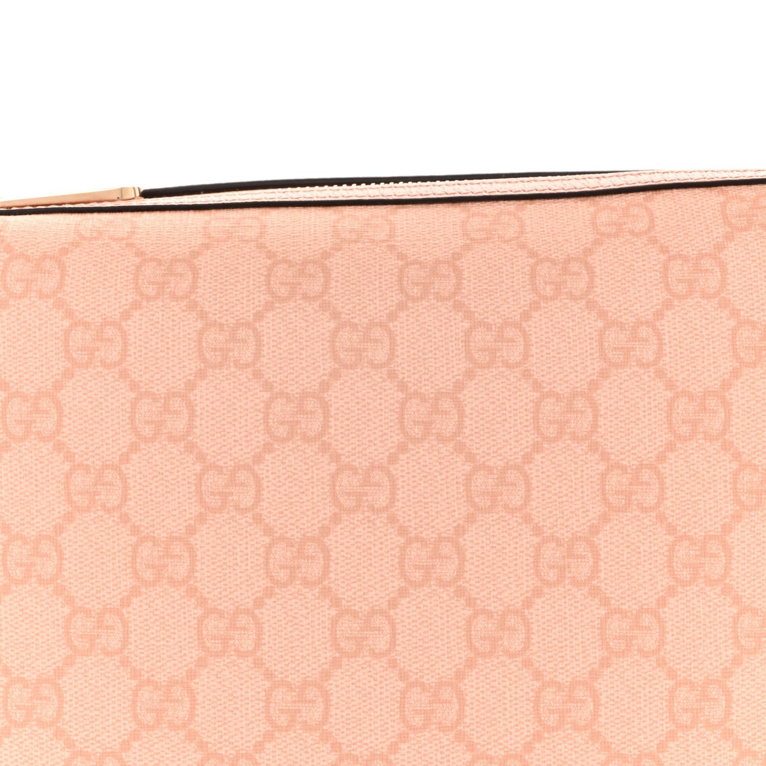 GG Supreme Monogram Textured Calfskin Web Super Mini Ophidia Shoulder Bag Pink