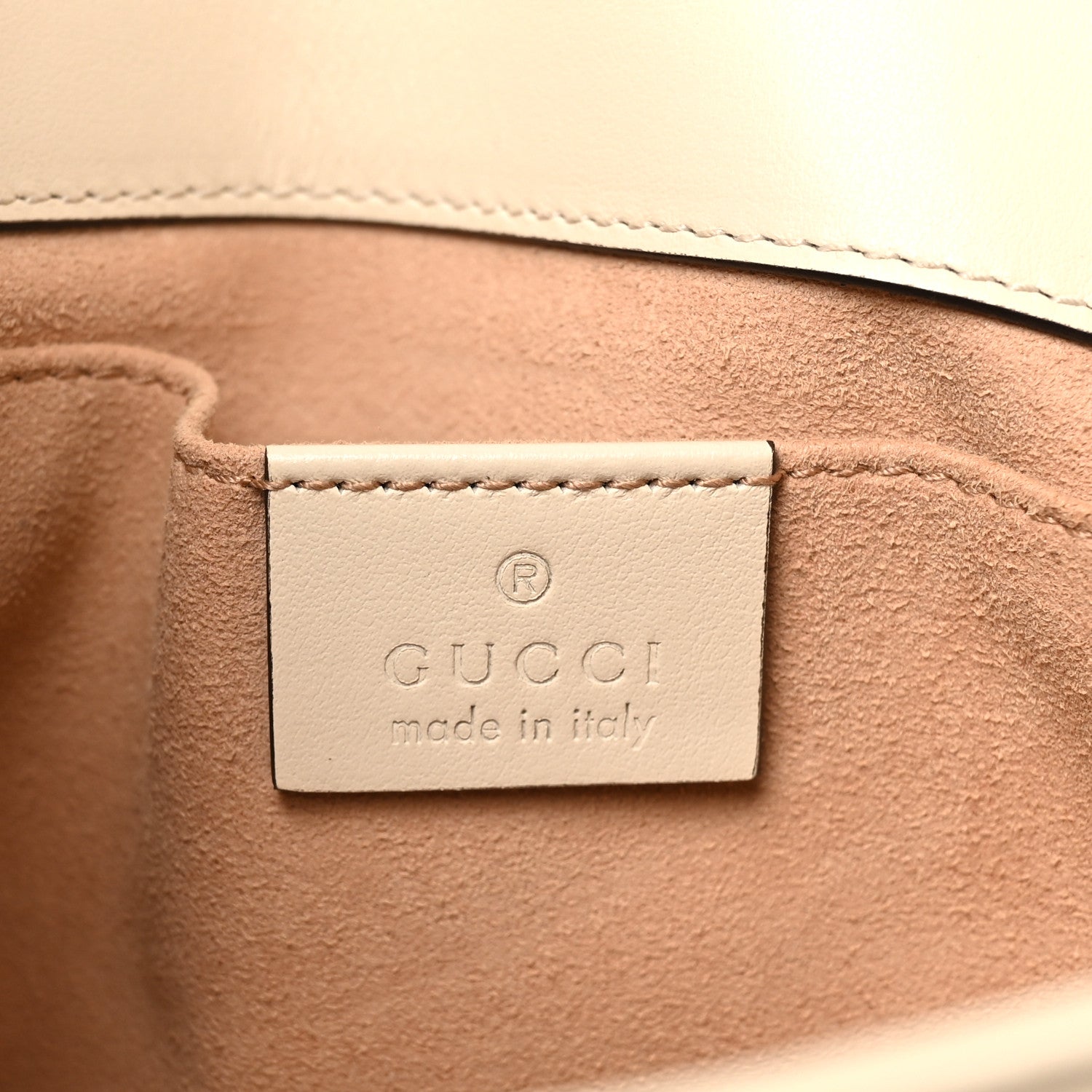 Calfskin Matelasse Mini GG Marmont Shoulder Bag White