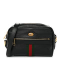Calfskin Web Mini Ophidia Shoulder Bag Black