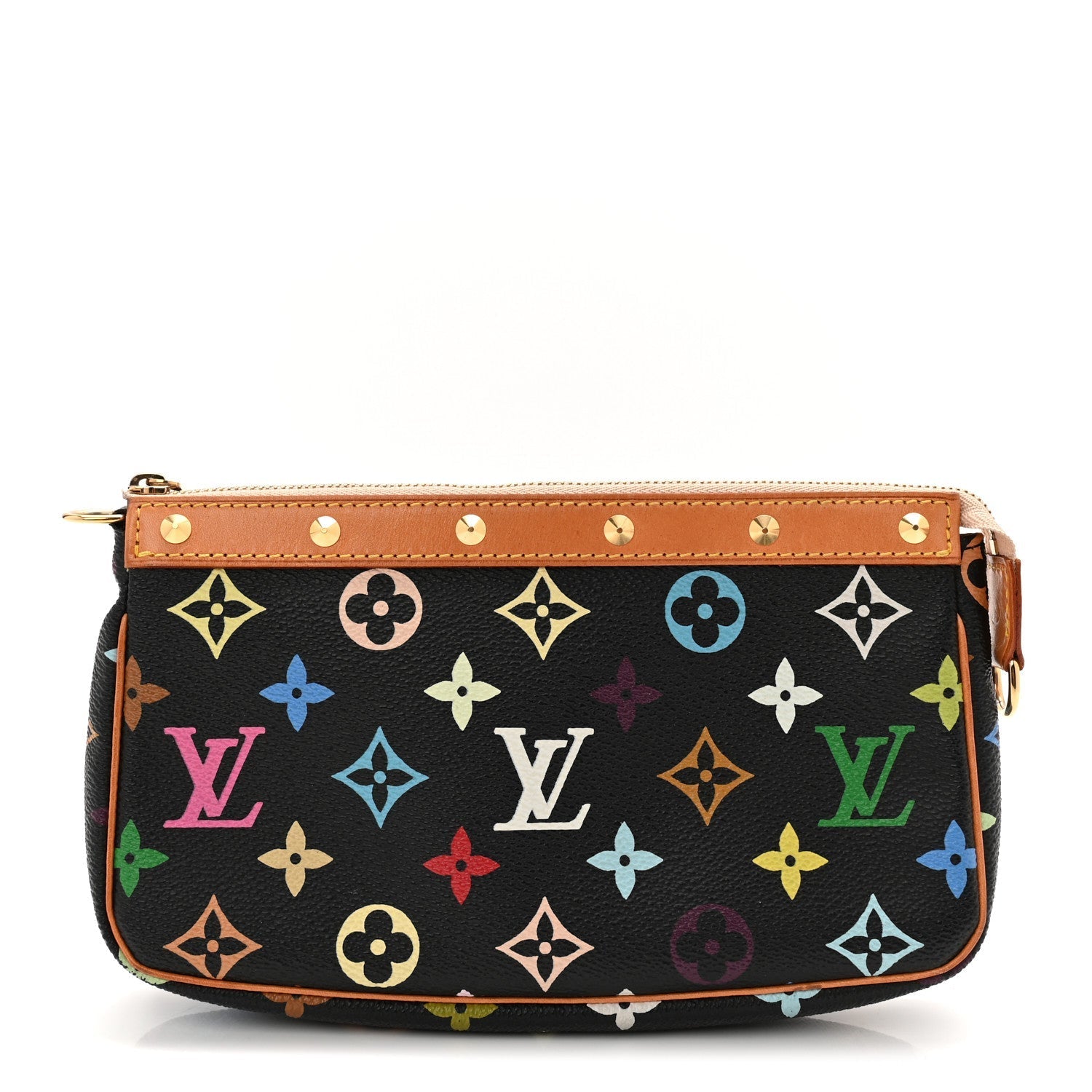 Monogram Multicolor Pochette Accessories Black