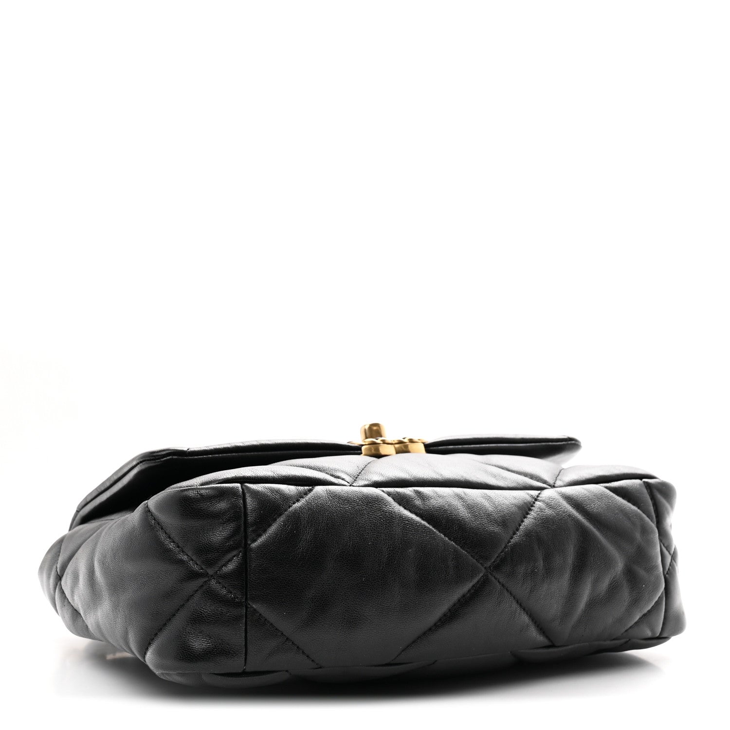 Lambskin Quilted Medium Chanel 19 Flap Black