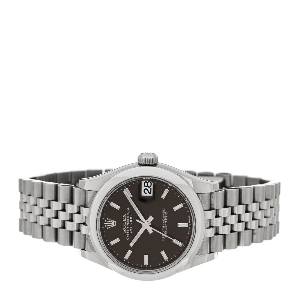 Stainless Steel 31mm Oyster Perpetual Datejust Watch Dark Grey 278240