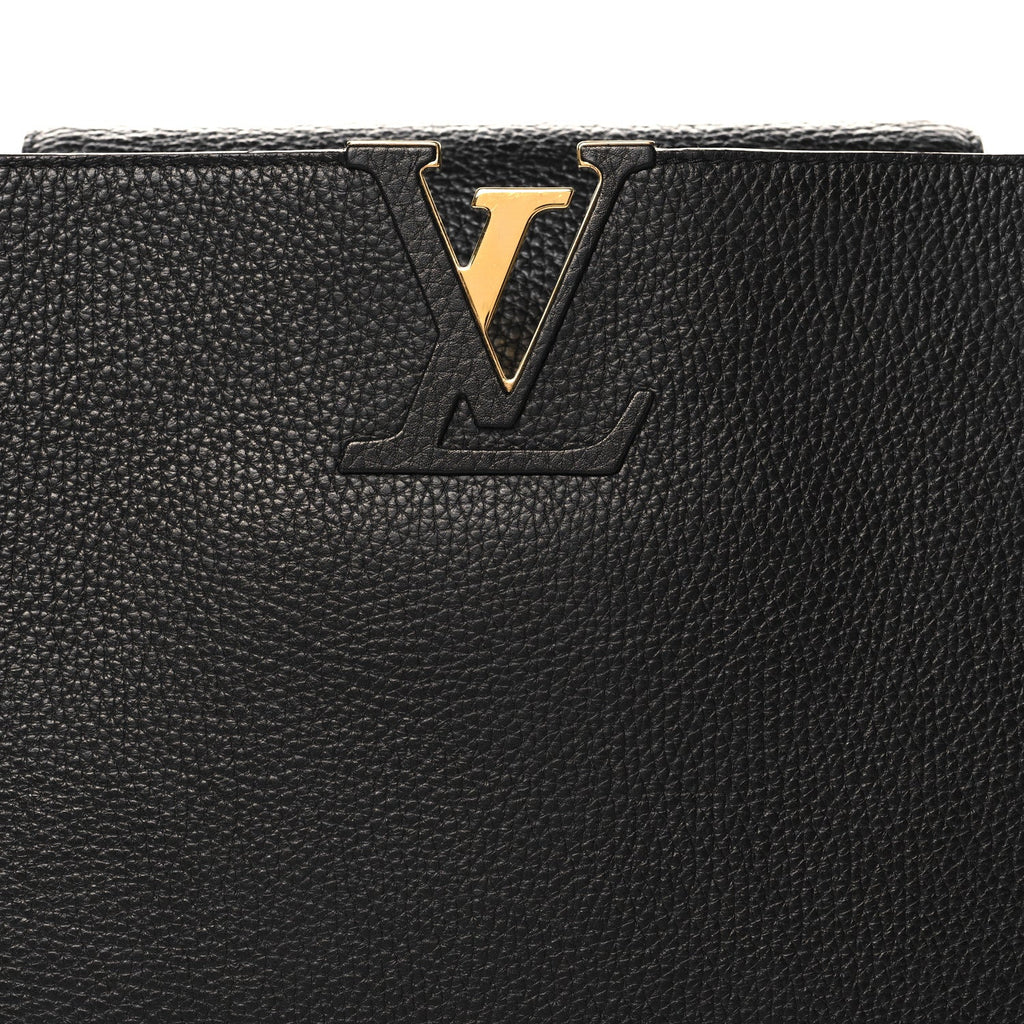 Taurillon Capucines GM  Black Fuchsia