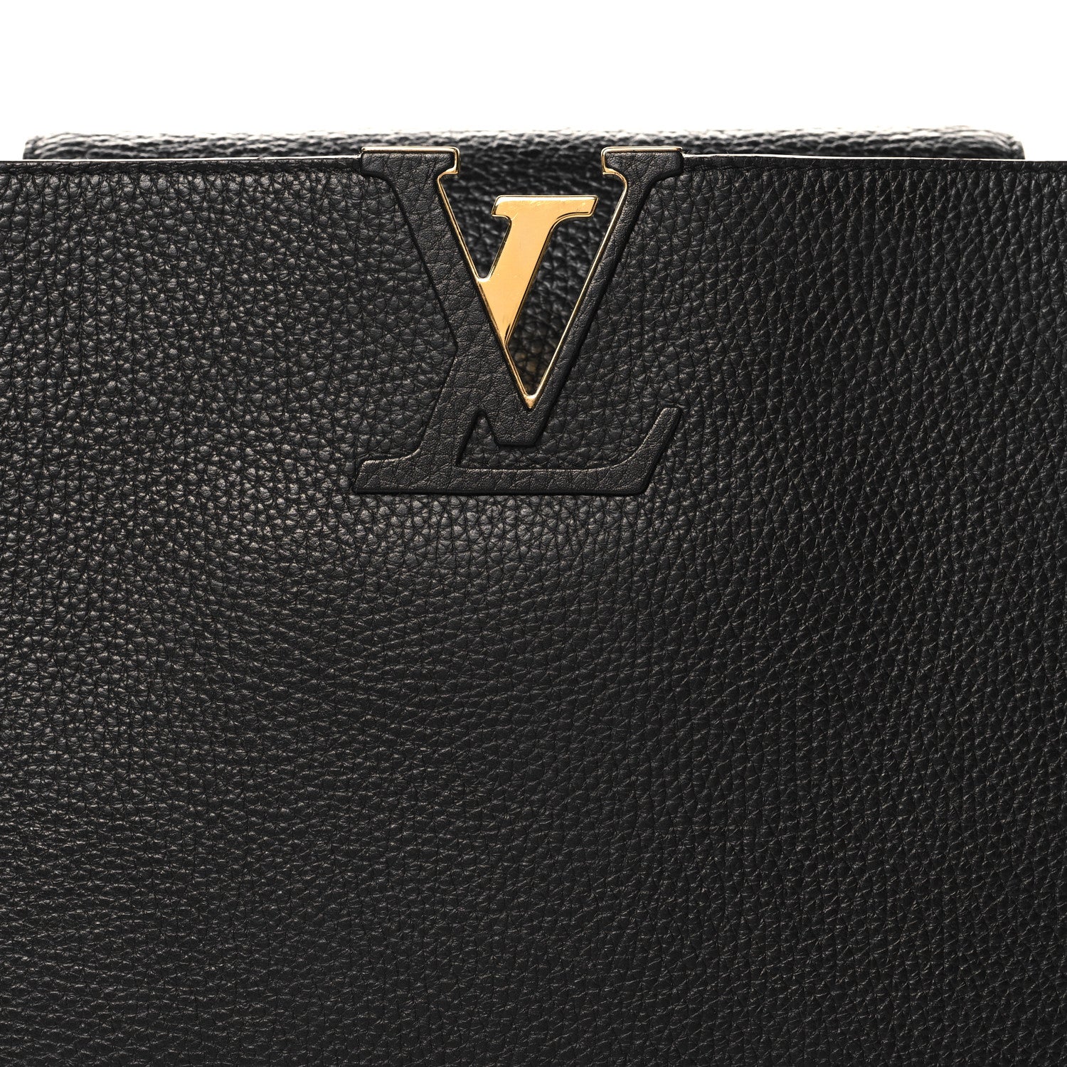 Taurillon Capucines GM  Black Fuchsia