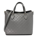 Guccissima Linea A Foldover Tote Storm Grey