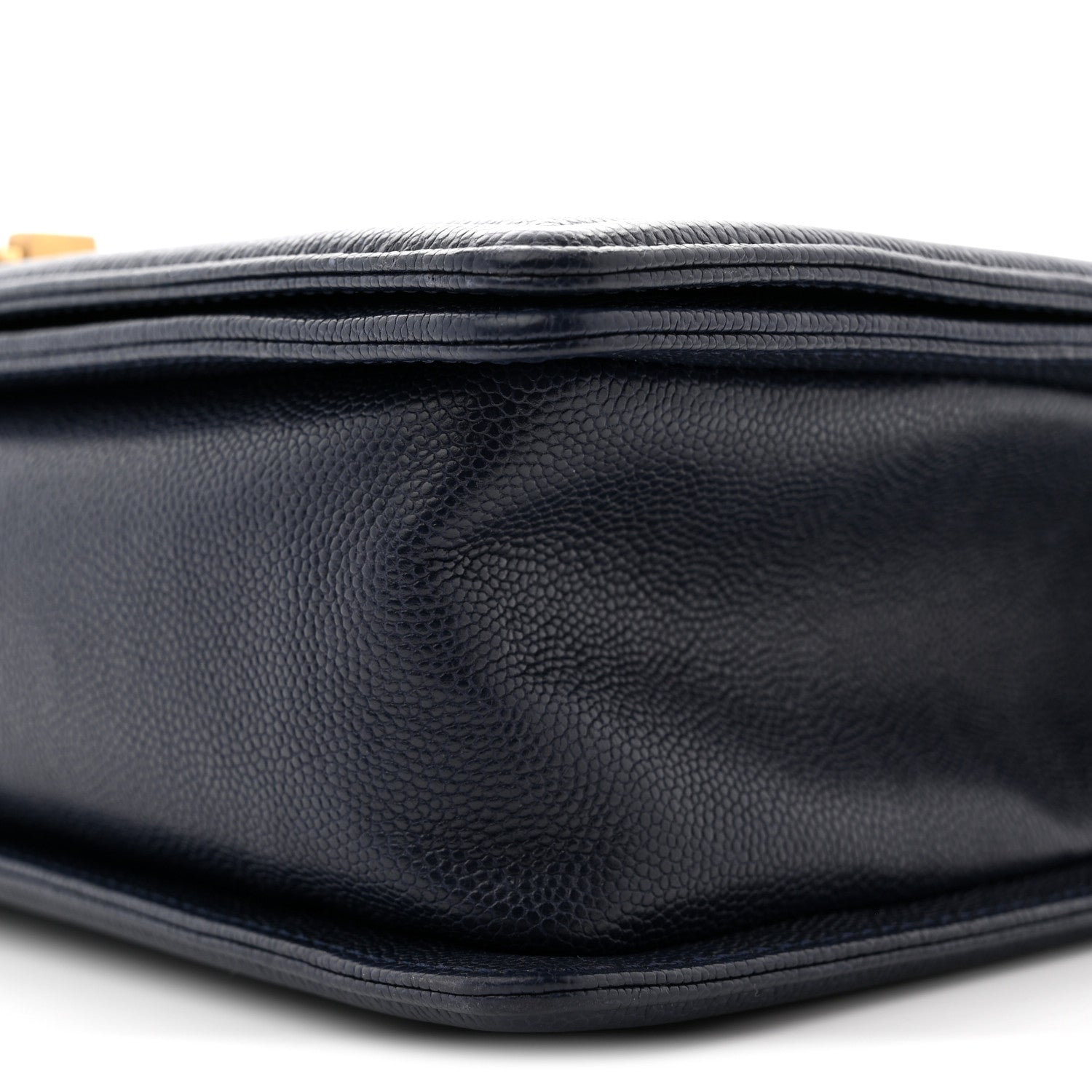 Caviar Quilted New Medium Boy Flap Blue