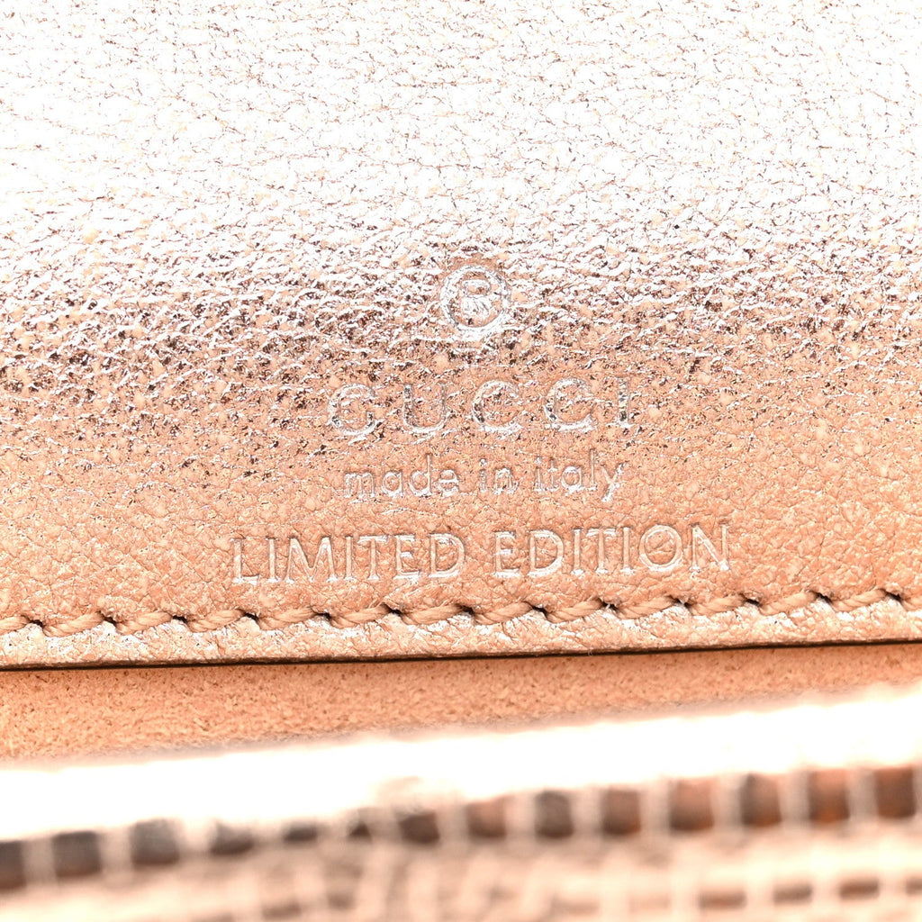 Metallic Lizard Super Mini Dionysus Bag Rame