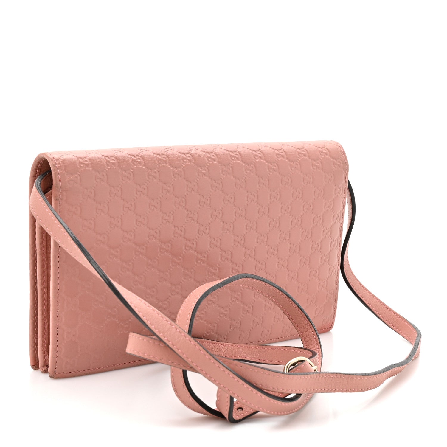Microguccissima Crossbody Wallet Soft Pink