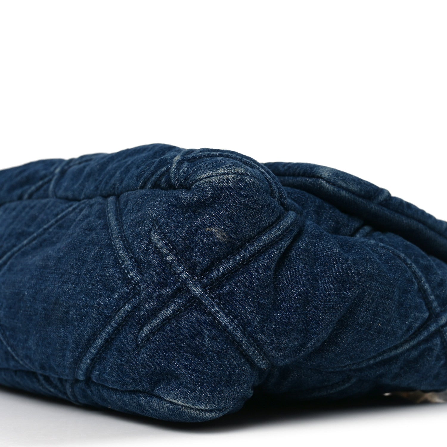 Denim Quilted Large Chanel 19 Flap Blue