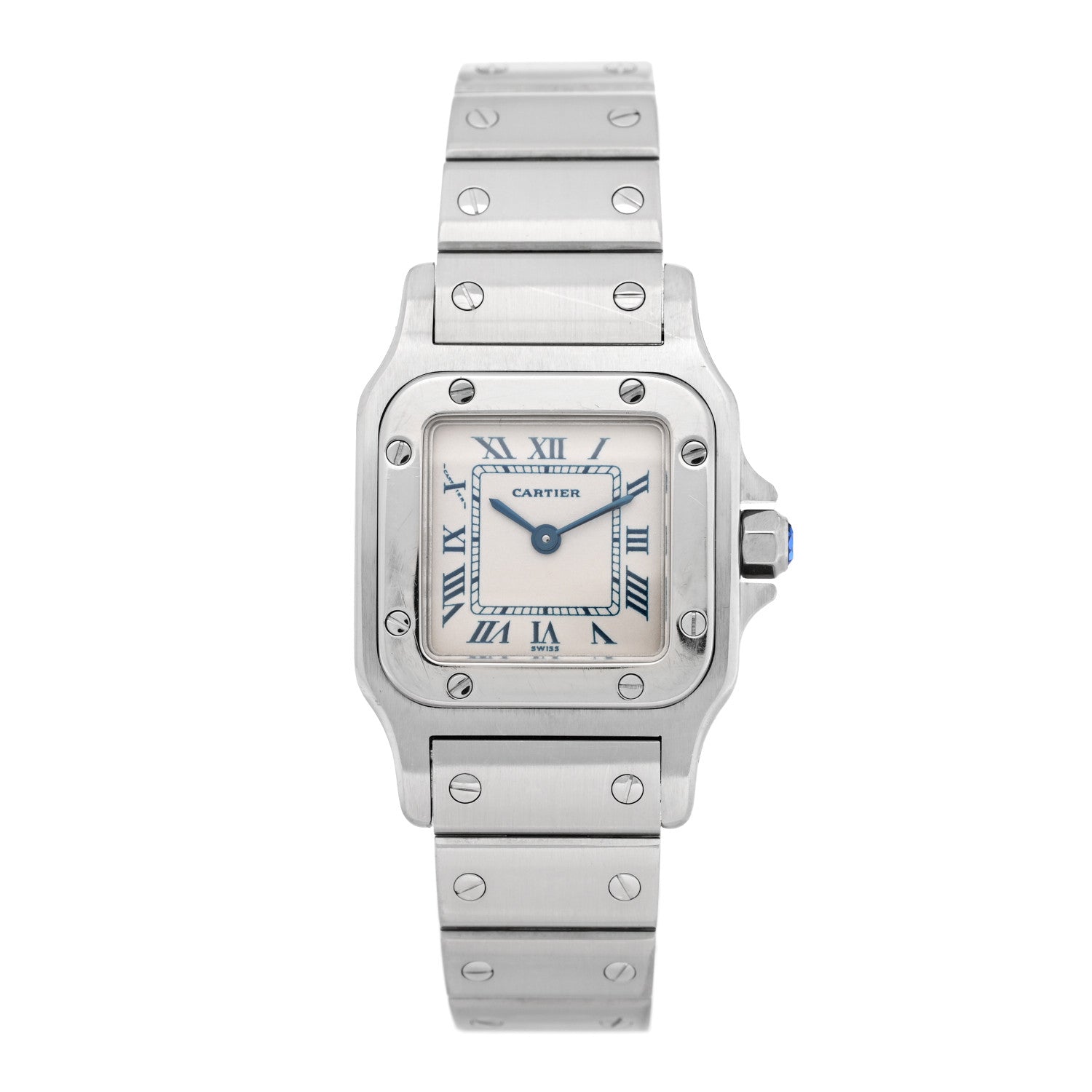 Stainless Steel 24mm Santos de Cartier Galbee Quartz Watch