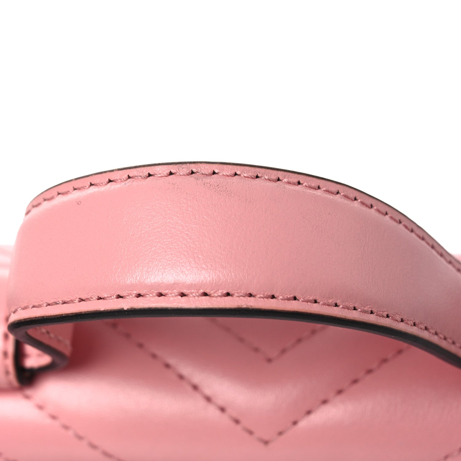 Calfskin Matelasse Mini GG Marmont Top Handle Shoulder Bag Wild Rose