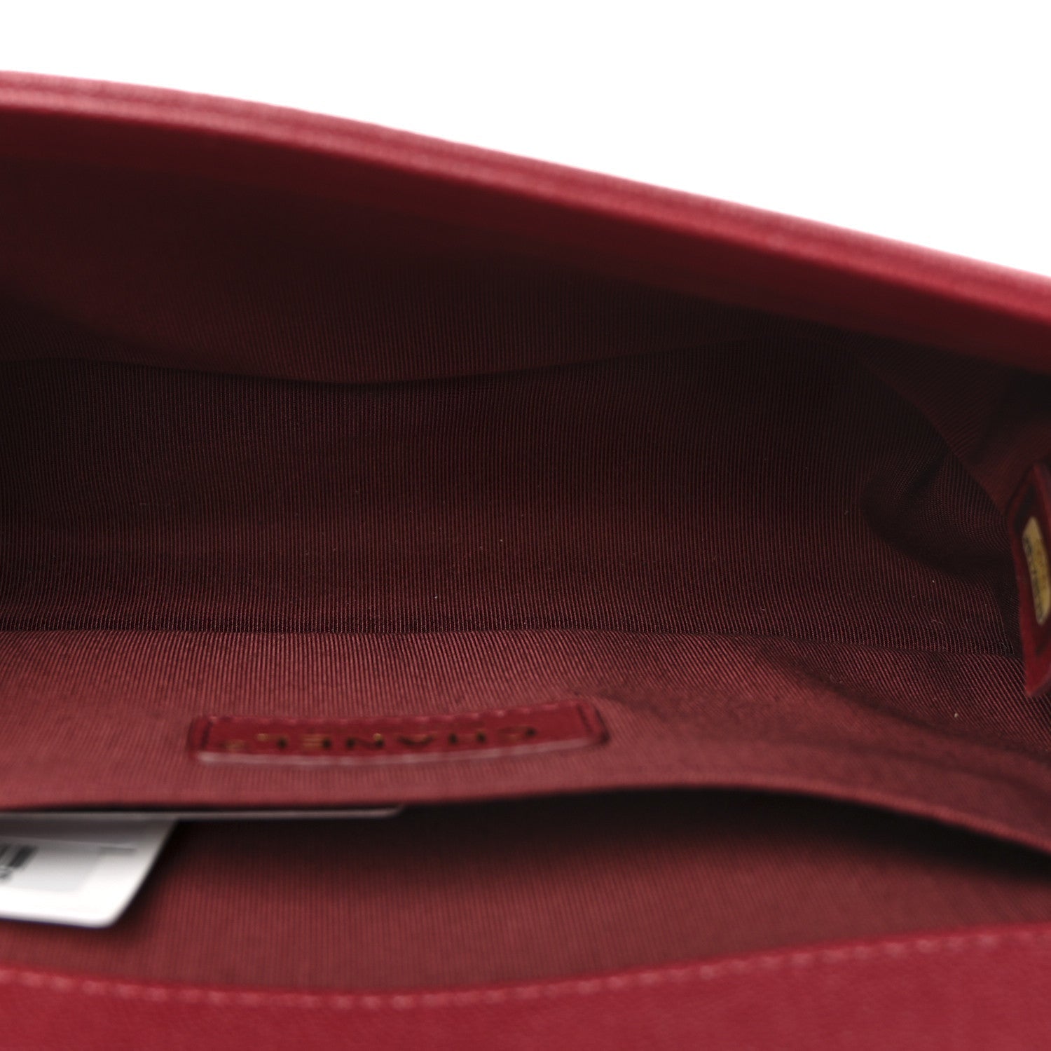 Caviar Quilted Medium Boy Flap Burgundy