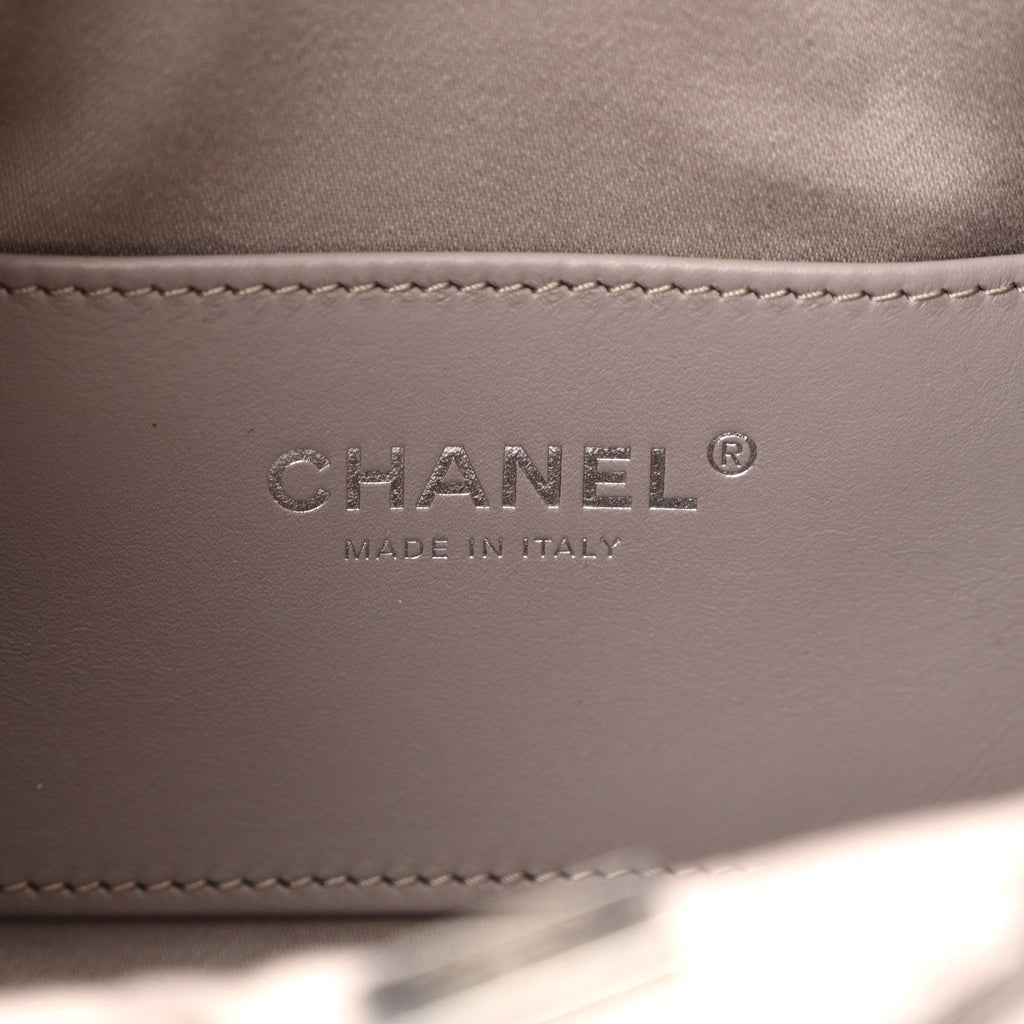 Caviar Quilted Mini Chanel 25 Handbag Dark Grey