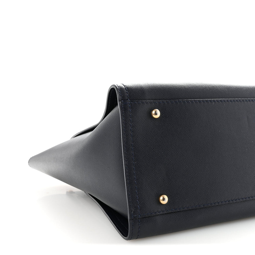 Caviar Small Studded Deauville Tote Navy
