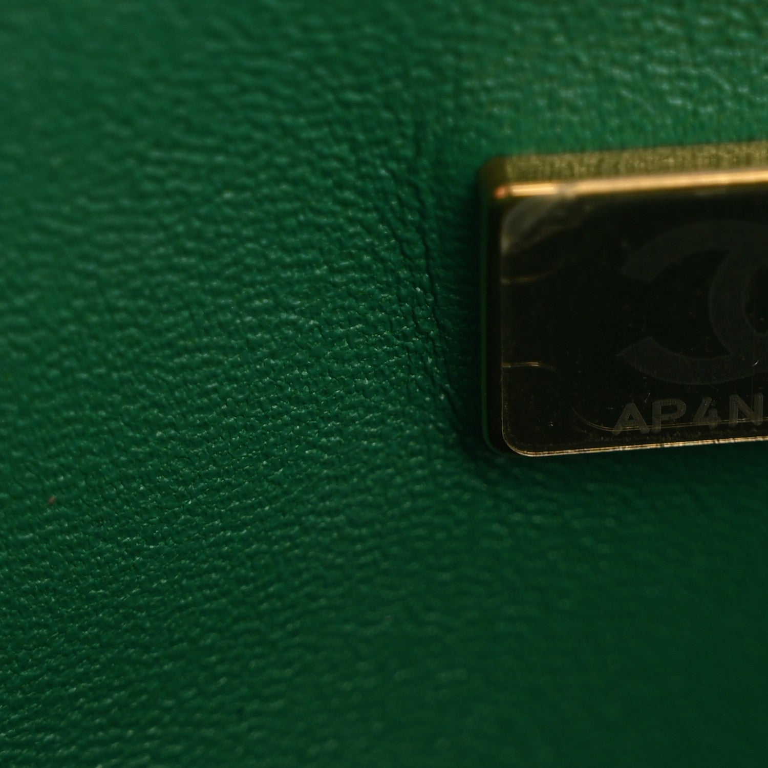 Caviar Quilted Small Double Flap Green