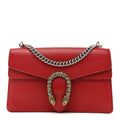 Dollar Calfskin Swarovski Crystal Small Dionysus Shoulder Bag Hibiscus Red