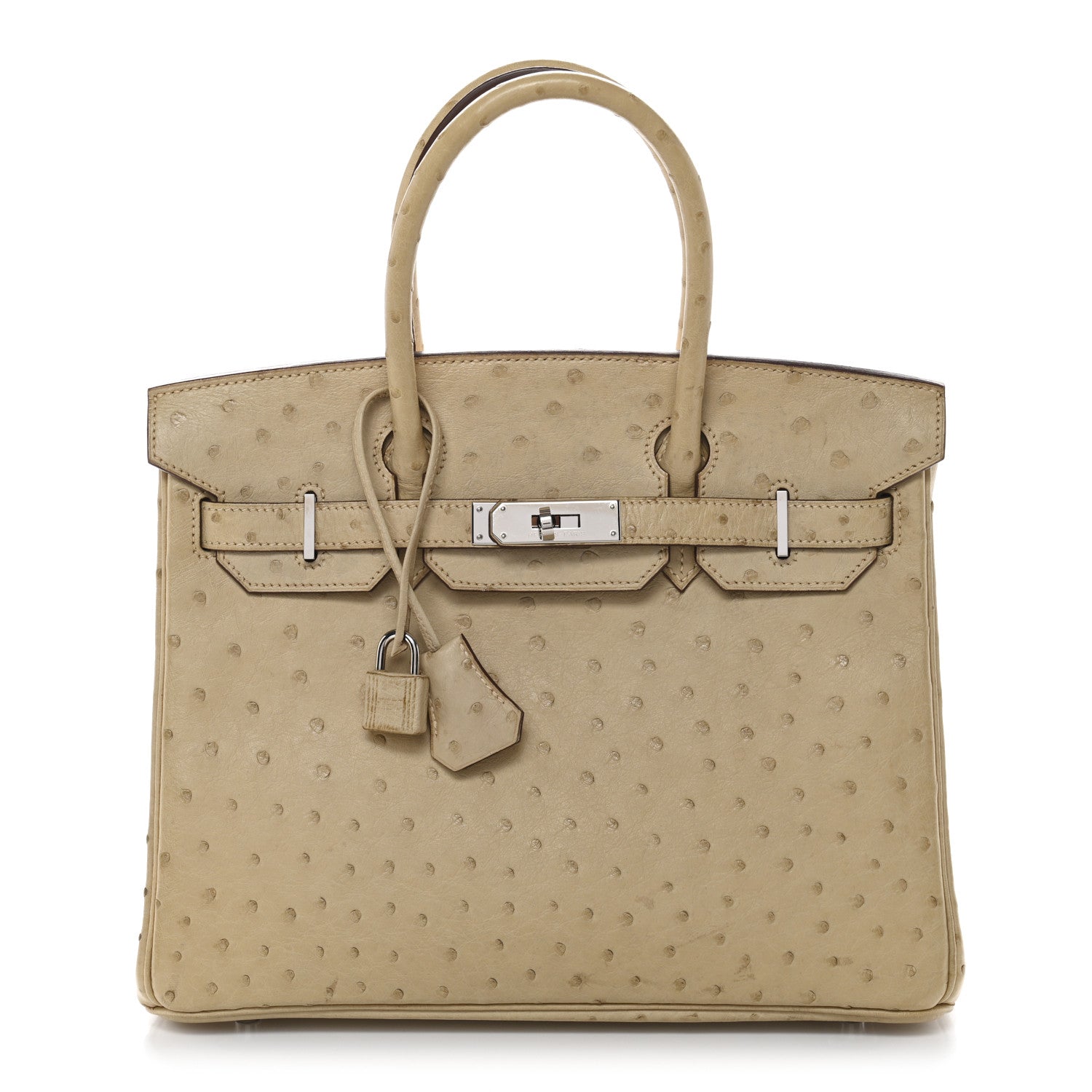 Ostrich Birkin 30 Parchemin