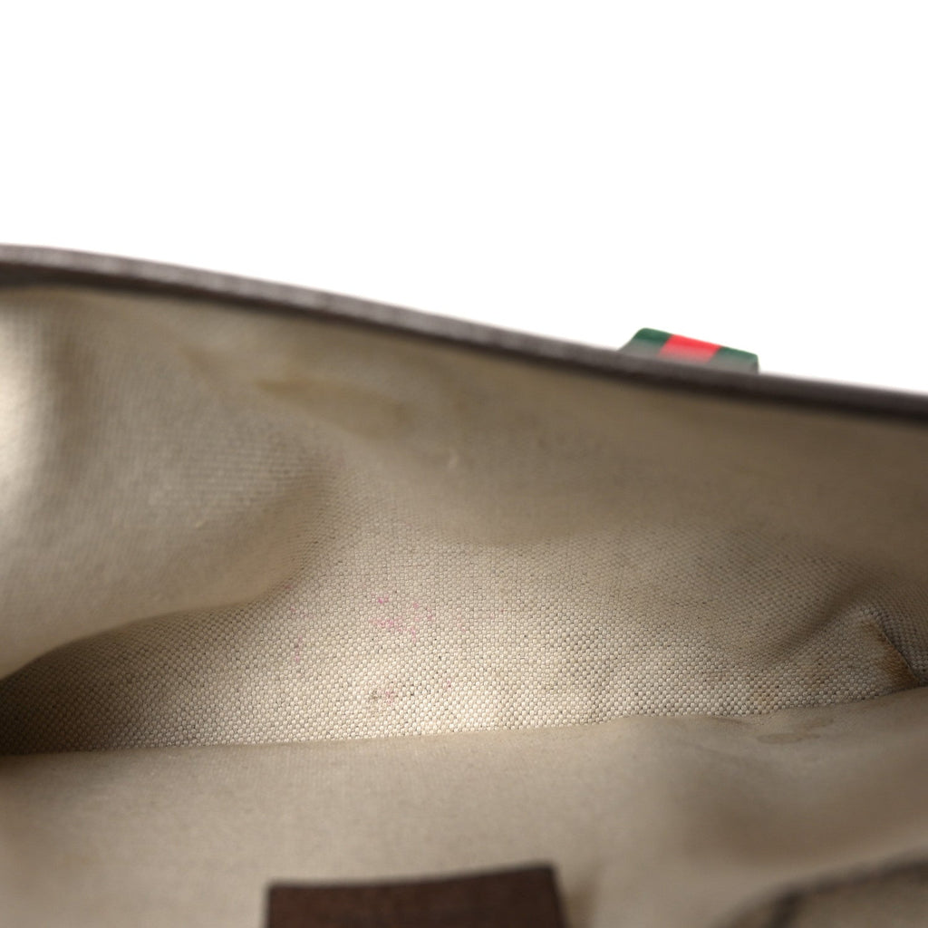 GG Supreme Monogram Neo Vintage Web Belt Bag Brown