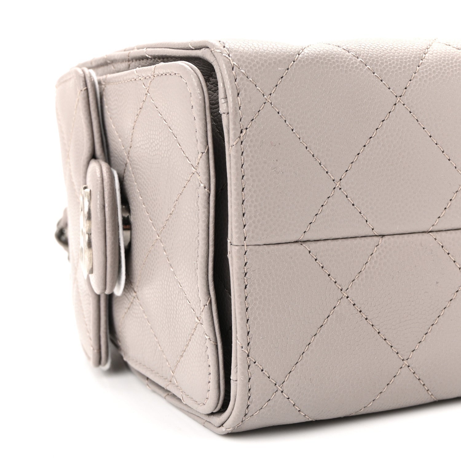 Caviar Quilted Mini Chanel 25 Handbag Dark Grey