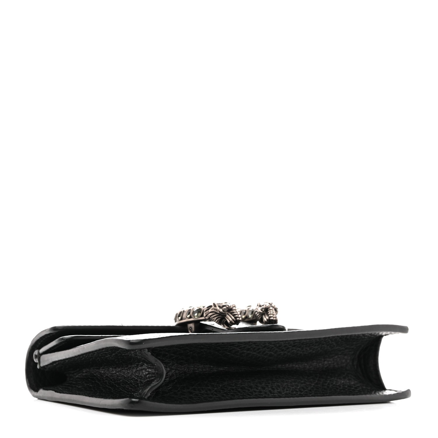 Dollar Calfskin Crystal Super Mini Dionysus Shoulder Bag Black