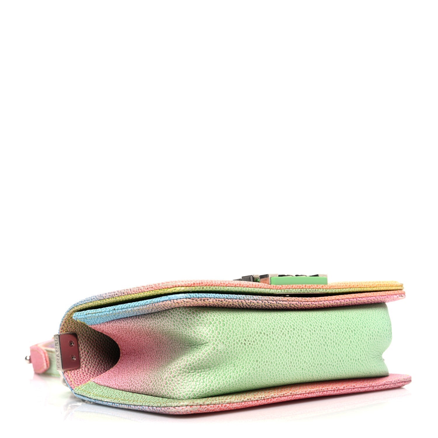 Caviar Quilted Small Cuba Rainbow Boy Flap Multicolor