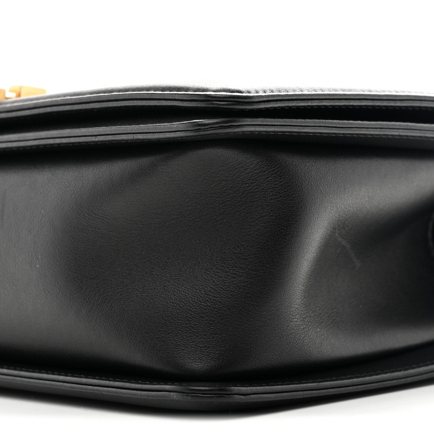Lambskin Quilted Medium Boy Flap Black