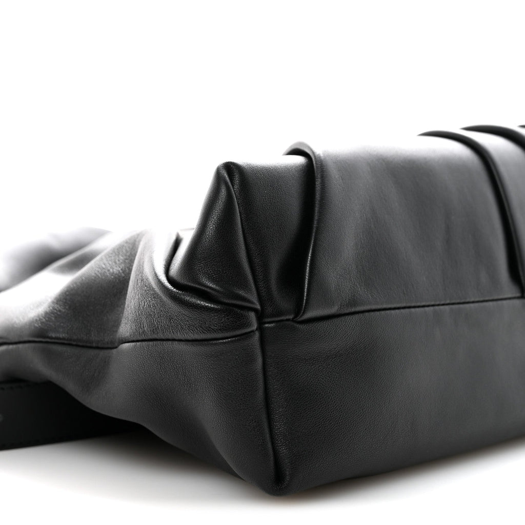 Mellow Nappa Draped Tote Black