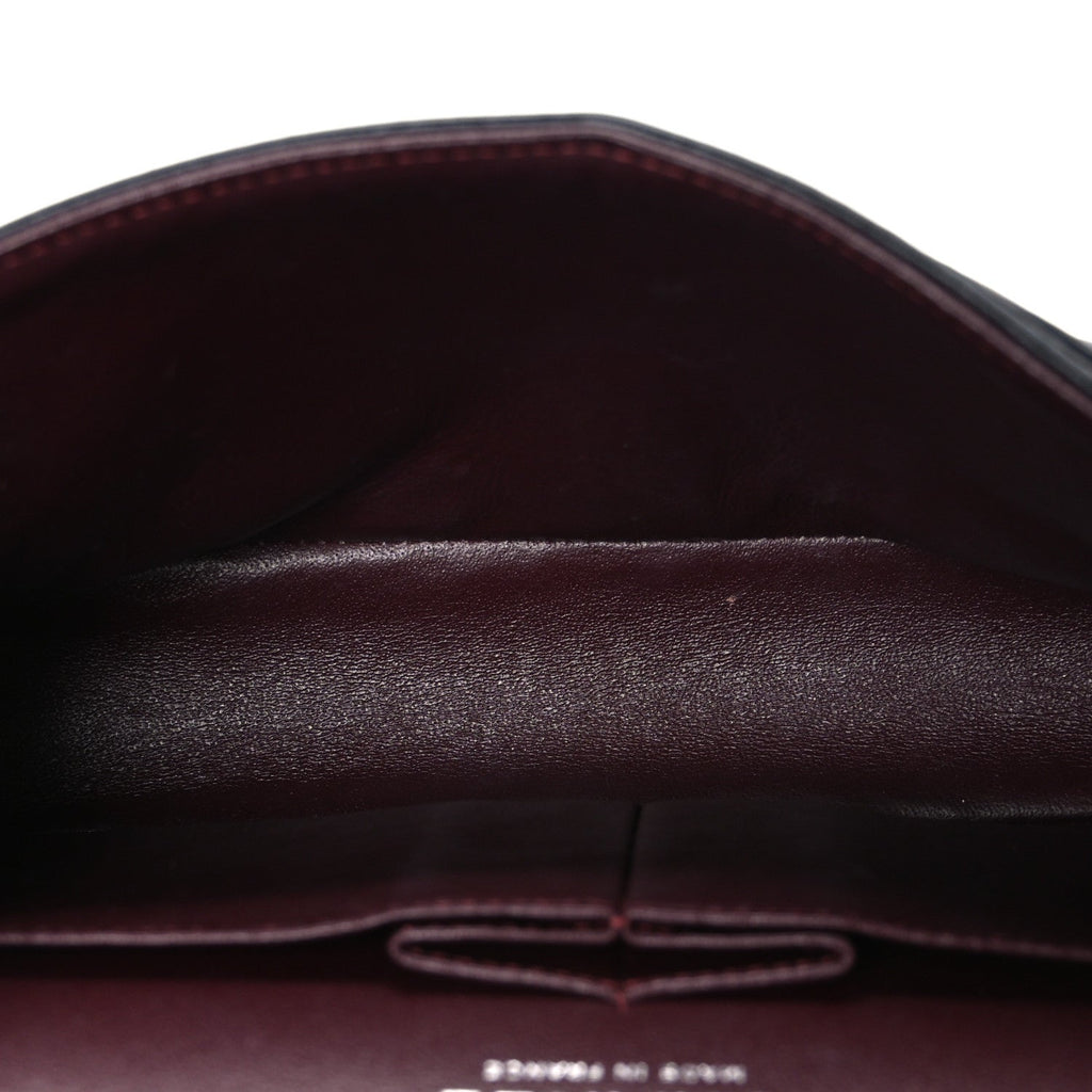 Lambskin Quilted Small Double Flap Black